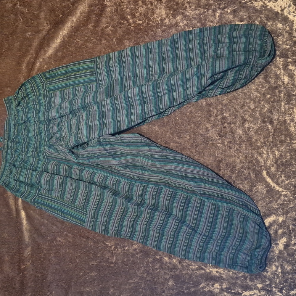 Women's Striped Low Crotch Harem pants